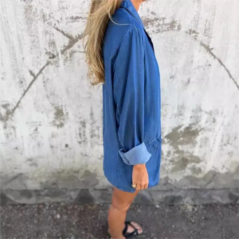 Mireia™ | En Avslappnad Blazer i Denim