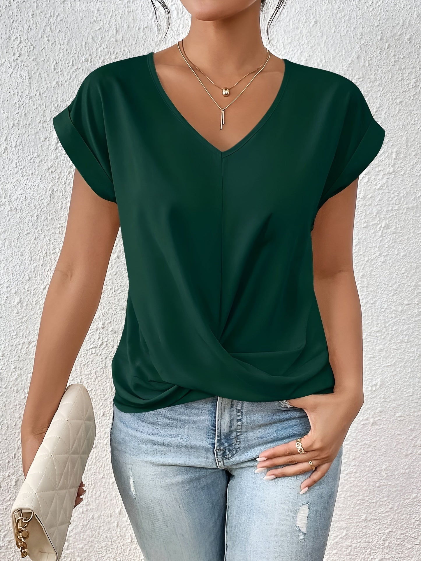 Sophie™ | Casual T-shirt med sweetheart-urringning