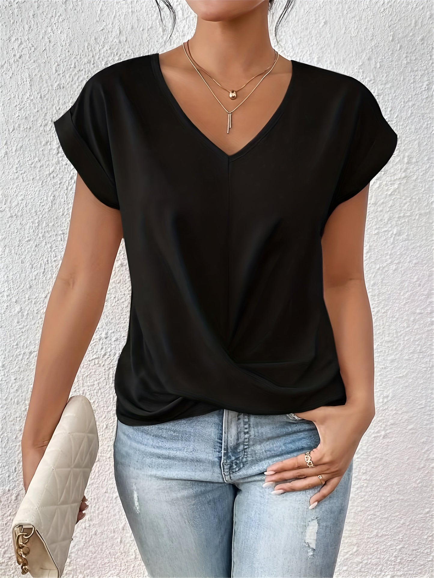 Sophie™ | Casual T-shirt med sweetheart-urringning