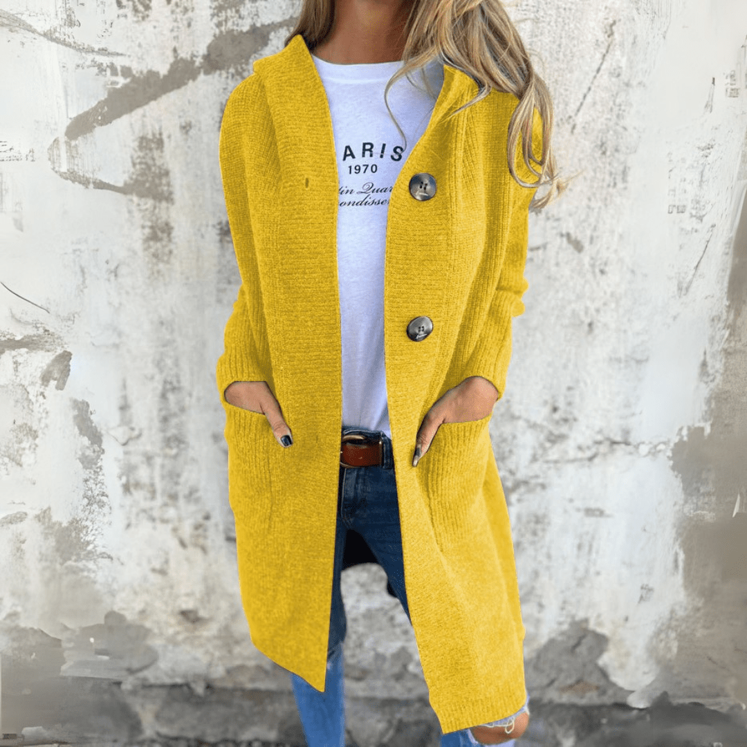 Lorène™ | Elegant lång damkofta