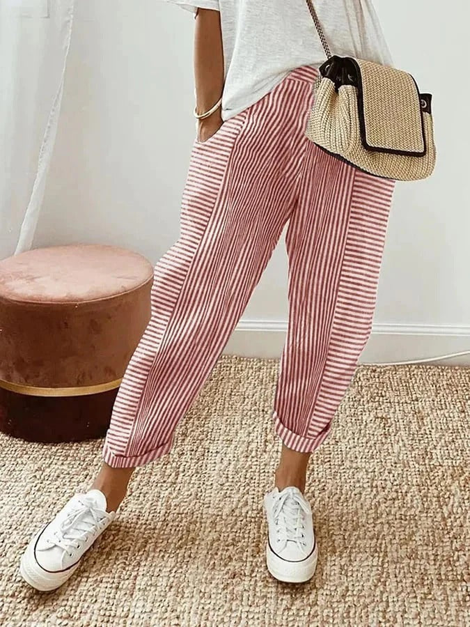 Rosélie™ | Randiga Byxor
