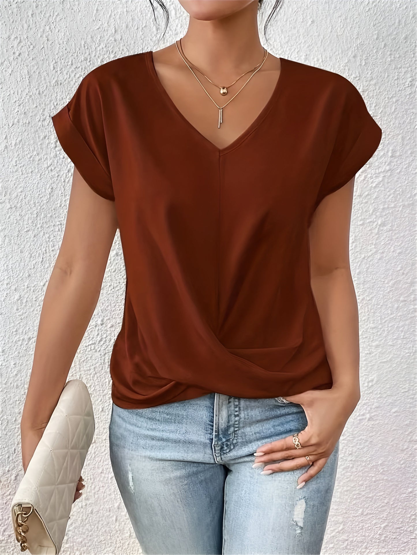 Sophie™ | Casual T-shirt med sweetheart-urringning